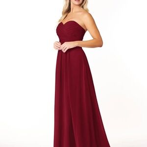 Azazie Burgundy Dress size A6